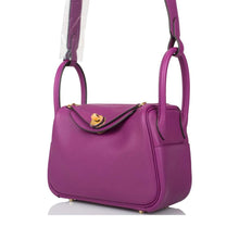 画像をギャラリービューアに読み込む, 【新品】エルメス リンディ ミニ 20 |アネモネ、スウィフトレザー、ゴールド金具