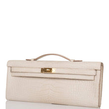 画像をギャラリービューアに読み込む, 【愛用 - ミント】エルメス ケリーカット | Beton、マットポロサスアリゲーター、ゴールドハードウェア