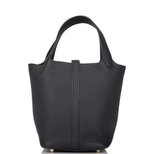 画像をギャラリービューアに読み込む, 【新品】エルメス ピコタンロック18 |ノワール/ブラック、クレマンスレザー、ゴールド金具