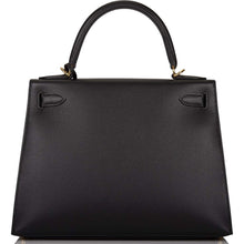 画像をギャラリービューアに読み込む, 【新品】エルメス ケリーセリエ28 |ノワール、エプソムレザー、ゴールド金具