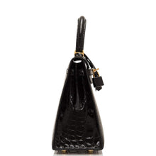 画像をギャラリービューアに読み込む, 【新品】エルメス ケリーセリエ25 |ノワール、シャイニーアリゲーターレザー、ゴールド金具