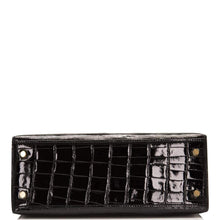 画像をギャラリービューアに読み込む, 【新品】エルメス ケリーセリエ25 |ノワール、シャイニーアリゲーターレザー、ゴールド金具