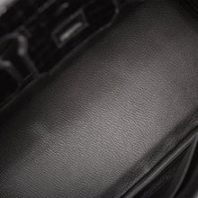 画像をギャラリービューアに読み込む, 【新品】エルメス ブラックシャイニー ニロティカス クロコダイル バーキン 25cm パラジウム金具