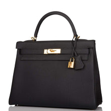 画像をギャラリービューアに読み込む, 【新品】エルメス ケリー ルトゥルヌ 32 |ノワール/ブラック、トゴレザー、ゴールド金具