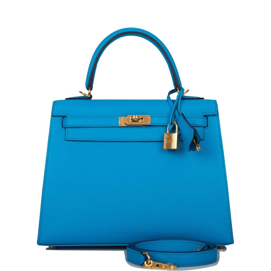 Hermes Kelly Midnight Blue / Navy Leather 28 - Gold Hardware Kelly
