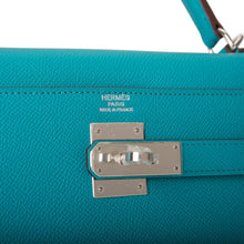 画像をギャラリービューアに読み込む, 【新品】エルメス ケリーセリエ 32 |ブルーパオン、エプソムレザー、パラジウム金具