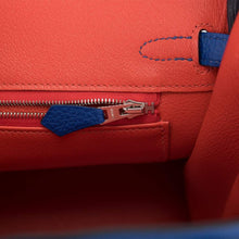 画像をギャラリービューアに読み込む, 【新品】エルメス ブルーロイヤルヴェルソ トゴ バーキン 25cm パラジウム金具