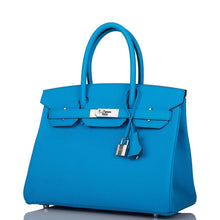 画像をギャラリービューアに読み込む, 【新品】エルメス バーキン30 |ブルーフリーダ、エプソムレザー、パラジウム金具