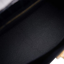 画像をギャラリービューアに読み込む, 【新品】エルメス ケリーセリエ25 |ブルーマリン、シャイニーアリゲーターレザー、ゴールド金具