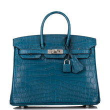 画像をギャラリービューアに読み込む, 【新品】エルメス コルベール マット ニロティカス クロコダイル バーキン 25cm パラジウム金具