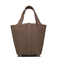 画像をギャラリービューアに読み込む, 【新品】エルメス ピコタンロック18 |エトープ、クレマンスレザー、パラジウム金具