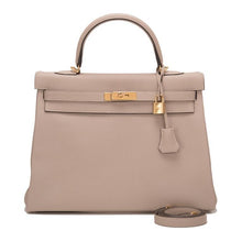 画像をギャラリービューアに読み込む, 【新品】エルメス ケリー ルトゥール 35 |グリ トゥルテレル、トゴ レザー、ゴールド金具