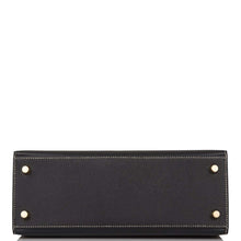 画像をギャラリービューアに読み込む, 【新品】エルメス ケリーセリエ25 |ホースシュー スタンプ (HSS)、バイカラー: ノワールとクレイ、エプソム レザー、ブラッシュ ゴールド ハードウェア