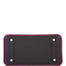 画像をギャラリービューアに読み込む, 【新品】エルメス 馬蹄型刻印(HSS) バイカラー ブラック&ローズプールプレ トゴ バーキン 25cm ブラッシュゴールド金具