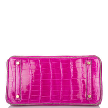 画像をギャラリービューアに読み込む, 【新品】エルメス バーキン 30 ホースシュー スタンプ (HSS) |バイカラー: ローズ シェヘラザードとグリ、シャイニー ニロティカス クロコダイル、ゴールド ハードウェア