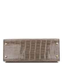 画像をギャラリービューアに読み込む, 【新品】エルメス ケリーセリエ28 |ホースシュー スタンプ (HSS)、グリ トゥルテレルとブルー サフィール、アリゲーター クロコダイル スキン、パーマブラス ハードウェア