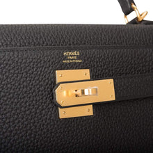 画像をギャラリービューアに読み込む, 【新品】エルメス ケリー ルトゥルヌ 28 |ノワール、トゴレザー、ゴールド金具
