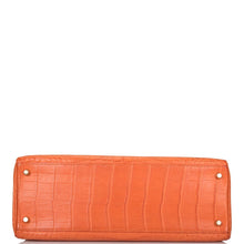画像をギャラリービューアに読み込む, 【愛用】エルメス ケリー ルトゥルヌ 35 |オレンジポピー、マットアリゲーターレザー、ゴールド金具