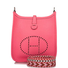 画像をギャラリービューアに読み込む, 【新品】エルメス ローズアザレ クレマンス エブリン TPM バッグ パラジウム金具