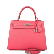 画像をギャラリービューアに読み込む, <transcy>【NEW】エルメス ローズ リップスティック シェブル セリエ ケリー 25cm パラジウム金具</transcy>