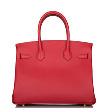 画像をギャラリービューアに読み込む, 【新品】エルメス バーキン30 |ルージュ カザック、エプソム レザー、ゴールド金具
