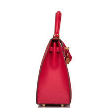 画像をギャラリービューアに読み込む, <transcy>【NEW】エルメス ルージュ カザーク エプソム セリエ ケリー 25cm ゴールド金具</transcy>