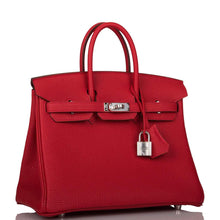 画像をギャラリービューアに読み込む, 【新品】エルメス ルージュ カザック ヴェルソ バーキン 25cm パラジウム金具