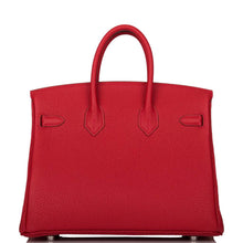 画像をギャラリービューアに読み込む, 【新品】エルメス ルージュ カザック ヴェルソ バーキン 25cm パラジウム金具