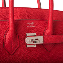 画像をギャラリービューアに読み込む, 【新品】エルメス ルージュ カザック ヴェルソ バーキン 25cm パラジウム金具