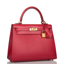 画像をギャラリービューアに読み込む, <transcy>【NEW】エルメス ルージュ ヴィフ タデラクト セリエ ケリー 25cm ゴールド金具</transcy>