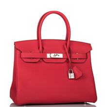 画像をギャラリービューアに読み込む, 【新品】エルメス バーキン30 |ルージュ ドゥ クール、トゴ レザー、パラジウム金具