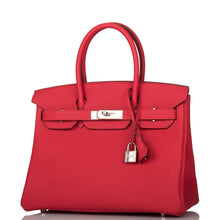 画像をギャラリービューアに読み込む, 【新品】エルメス バーキン30 |ルージュ ドゥ クール、トゴ レザー、パラジウム金具