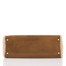 画像をギャラリービューアに読み込む, 【新品】エルメス ケリー ルトゥール 35 |テディ ムートン、エベネ バレニア レザー、パラジウム ハードウェア