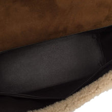 画像をギャラリービューアに読み込む, 【新品】エルメス ケリー ルトゥール 35 |テディ ムートン、エベネ バレニア レザー、パラジウム ハードウェア