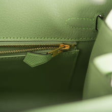 画像をギャラリービューアに読み込む, 【新品】エルメス ヴェールクリケット エプソンセリエ バーキン 25cm ゴールド金具