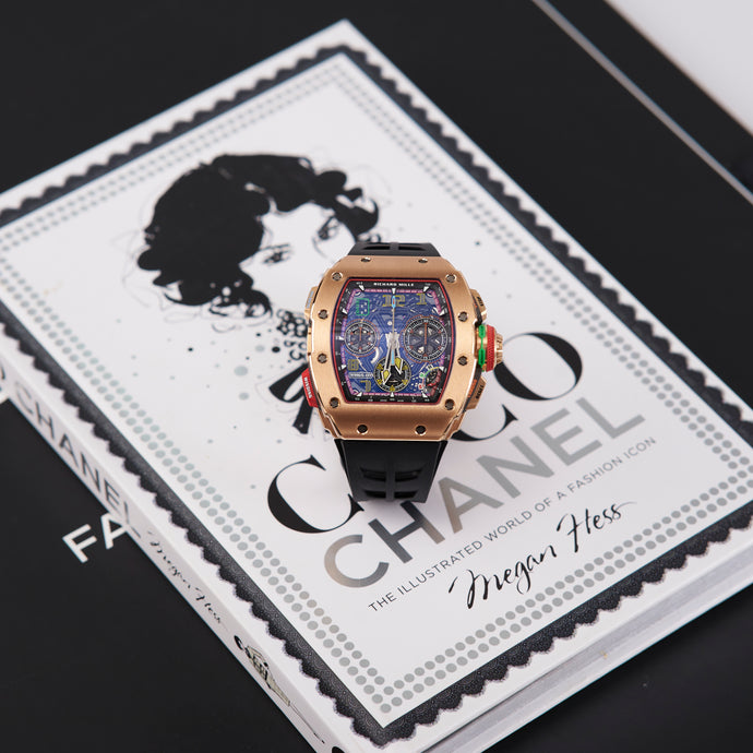 [New] Richard Mille RM65-01 Rose Gold Carbon Automatic Winding Split-Seconds Chronograph