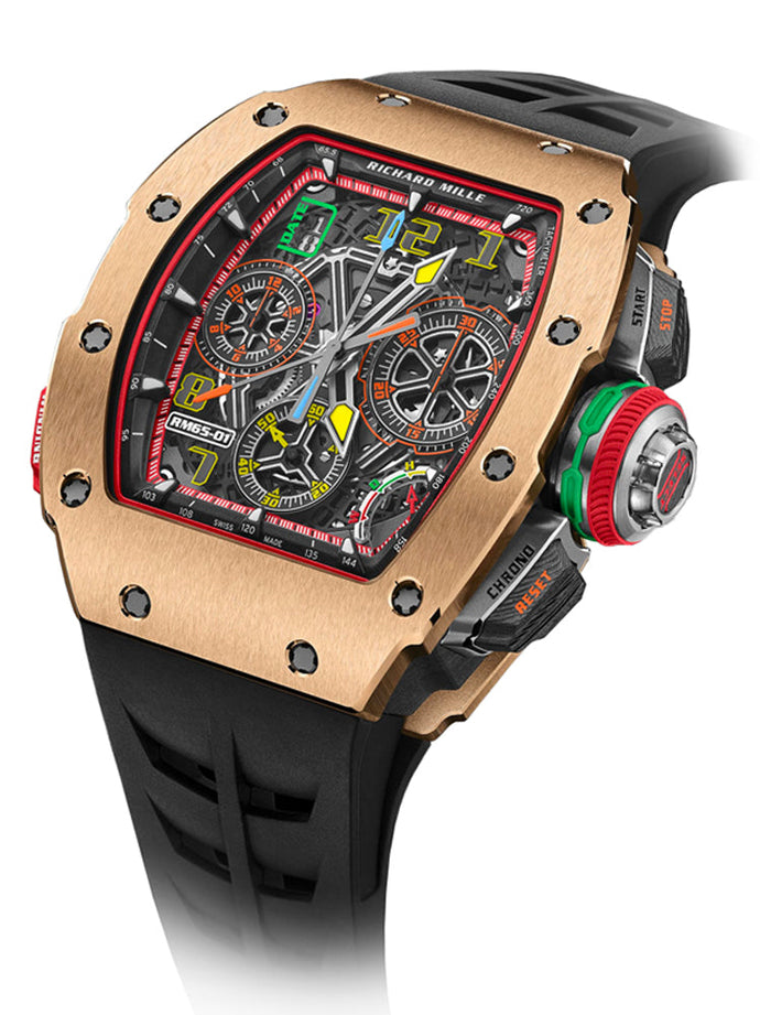 [New] Richard Mille RM65-01 Rose Gold Automatic Winding Split-Seconds Chronograph