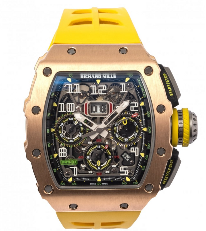 [Pre-owned] Richard Mille RM11-03 Rose Gold Titanium | Automatic Winding Flyback Chronograph