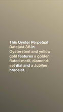 將圖片加載到圖庫查看器中， [NEW] Rolex Datejust 36 126283RBR-0031 | 36mm • Oystersteel And Yellow Gold
