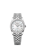 将图片加载到图库查看器中， [NEW] Rolex Datejust 36 126284RBR-0011 | 36mm • Oystersteel And White Gold
