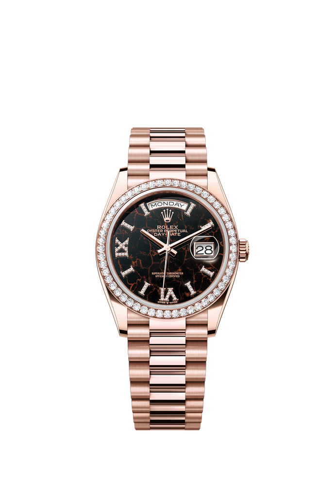 [NEW] Rolex Day-Date 36 128345RBR-0044 | 36mm • 18KT Everose Gold