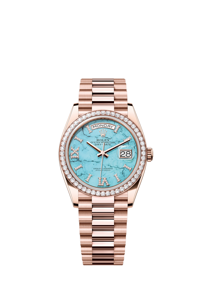 [NEW] Rolex Day-Date 36 128345RBR-0064 | 36mm • 18KT Everose Gold