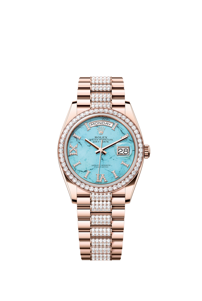 [NEW] Rolex Day-Date 36 128345RBR-0065 | 36mm • 18KT Everose Gold