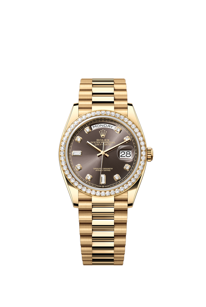 [NEW] Rolex Day-Date 36 128348RBR-0005 | 36mm • 18KT Yellow Gold