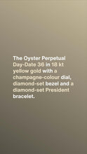 Load image into Gallery viewer, [NEW] Rolex Day-Date 36 128348RBR-0027 | 36mm • 18KT Yellow Gold
