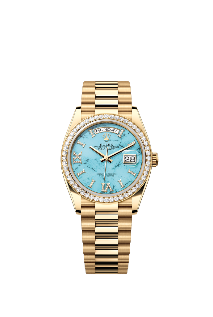 [NEW] Rolex Day-Date 36 128348RBR-0037 | 36mm • 18KT Yellow Gold