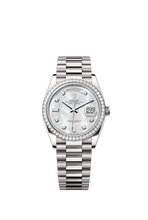 Load image into Gallery viewer, [NEW] Rolex Day-Date 36 128349RBR-0004 | 36mm • 18KT White Gold
