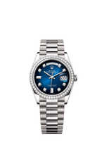 Load image into Gallery viewer, [NEW] Rolex Day-Date 36 128349RBR-0010 | 36mm • 18KT White Gold
