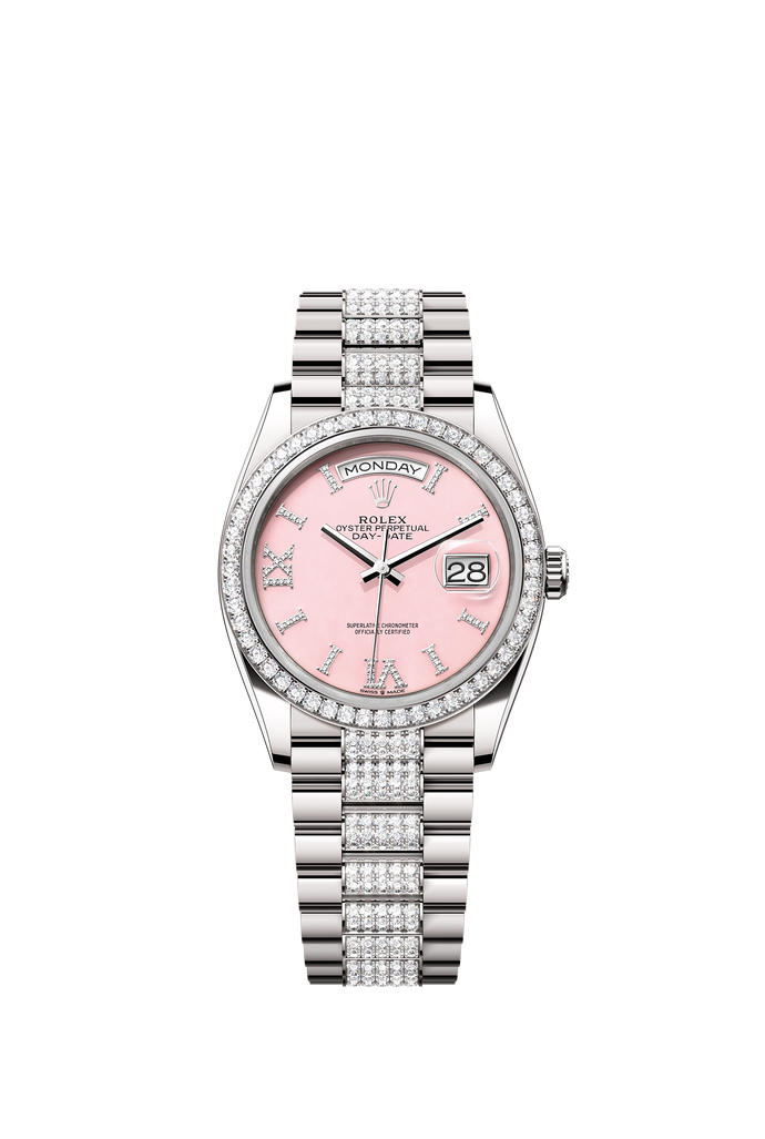 [NEW] Rolex Day-Date 36 128349RBR-0017 | 36mm • 18KT White Gold