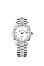 Load image into Gallery viewer, [NEW] Rolex Day-Date 36 128349RBR-0026 | 36mm • 18KT White Gold
